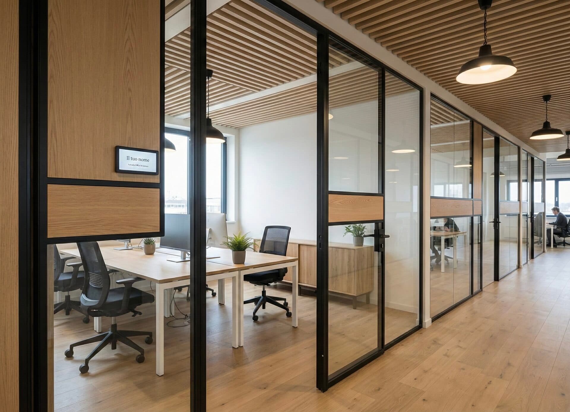 Modern private office inside a professional co-working space