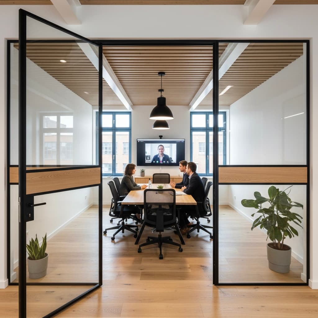 Sala riunioni con videoconferenza - Altrove Coworking Viareggio